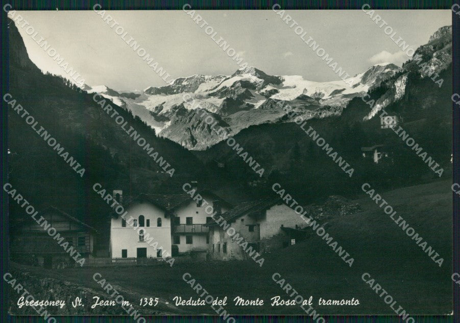Aosta Gressoney Saint Jean Monte Rosa Foto FG cartolina KV8072 – fronte