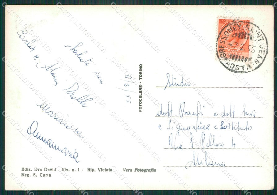 Aosta Gressoney Saint Jean Monte Rosa Foto FG cartolina KV8072 – retro