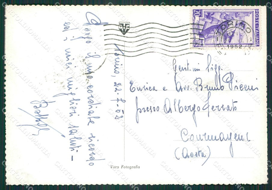 Torino Città Fontana Foto FG cartolina KV8087 – retro