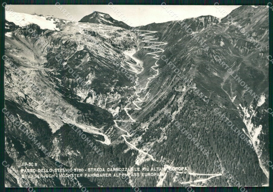 Sondrio Passo dello Stelvio Strada Carrozzabile Foto FG cartolina KV8102 – fronte