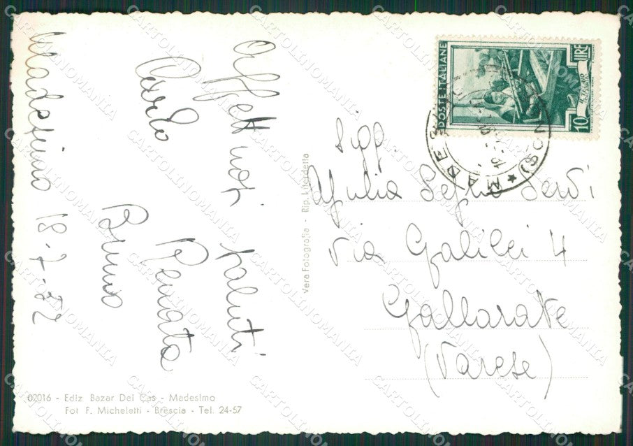 Sondrio Madesimo Foto FG cartolina KV8139 – retro
