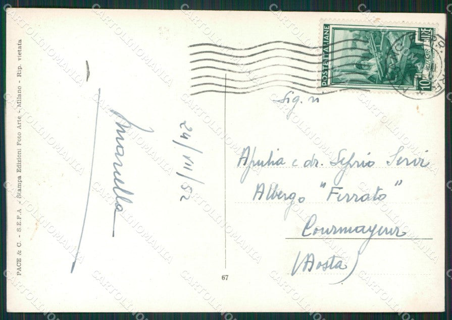 Milano Città Foto FG cartolina KV8146 – retro