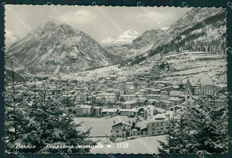 Sondrio Bormio Nevicata Foto FG cartolina KV8153 – fronte
