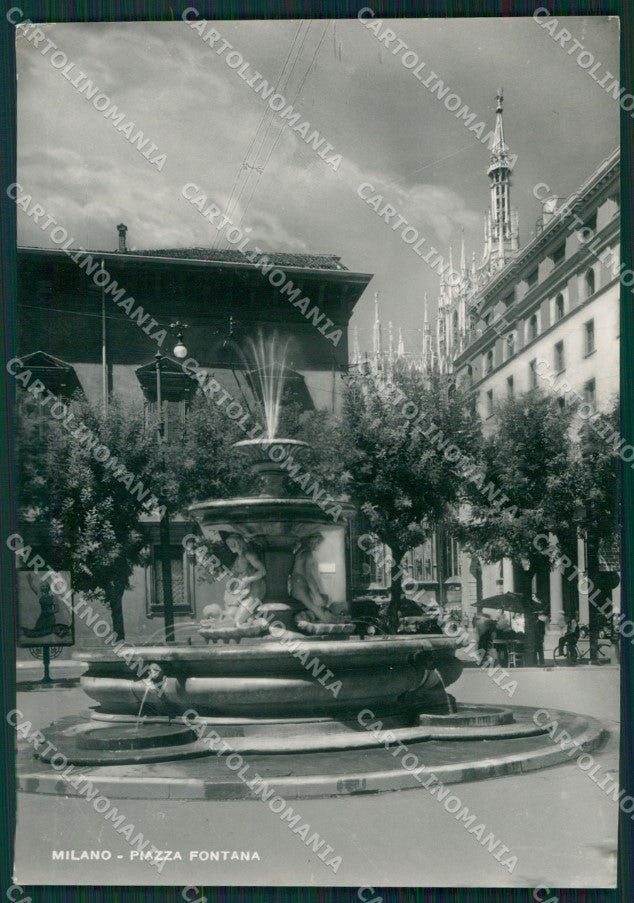 Milano Città Fontana Foto FG cartolina KV8162 – fronte