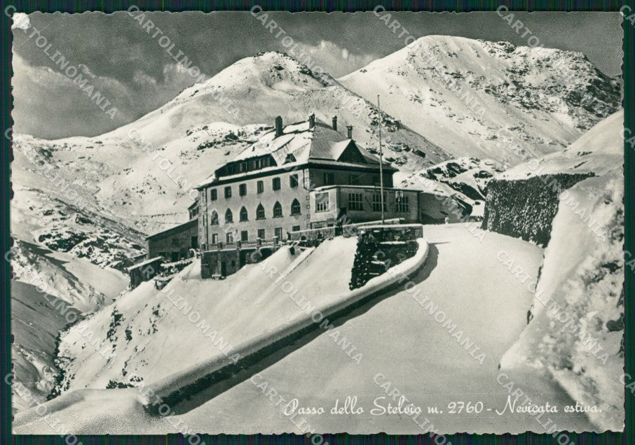 Sondrio Passo dello Stelvio Nevicata Foto FG cartolina KV8170 – fronte