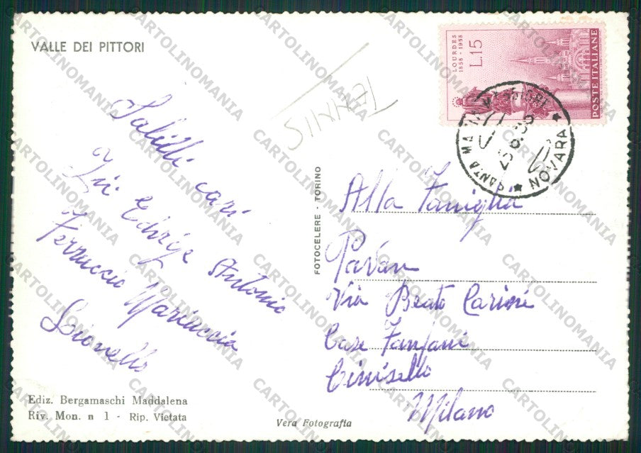 Verbania Santa Maria Maggiore Tennis Foto FG cartolina KV8193 – retro