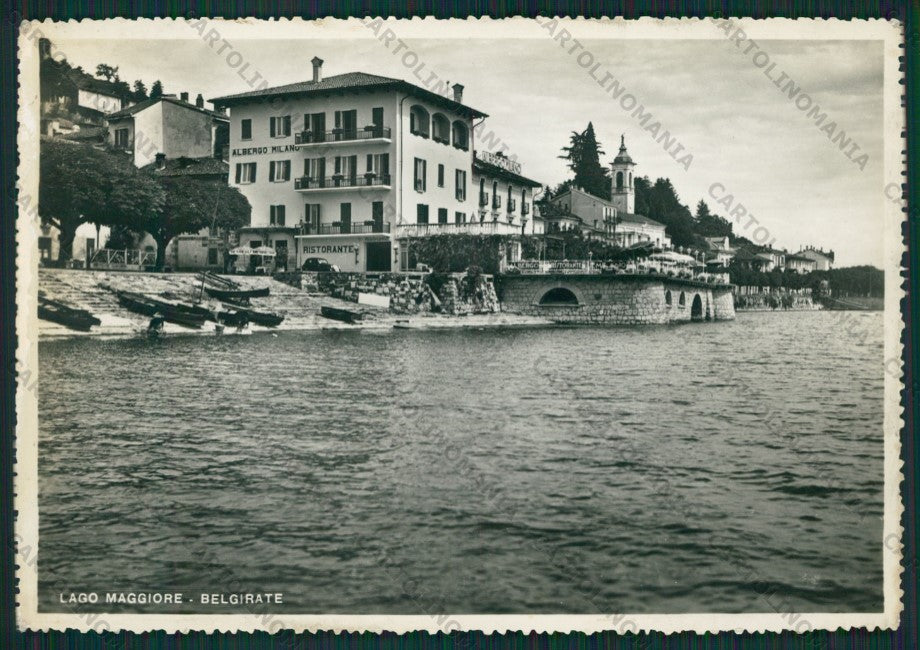 Verbania Belgirate Lago Maggiore TRACCE UMIDO Foto FG cartolina KV8202 – fronte