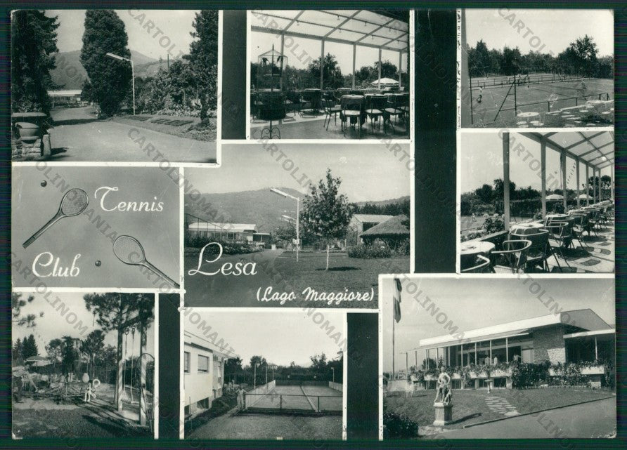 Novara Lesa Lago Maggiore Tennis PIEGHINE Foto FG cartolina KV8203 – fronte