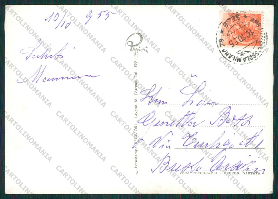 Novara Lesa Lago Maggiore Foto FG cartolina KV8205 – retro