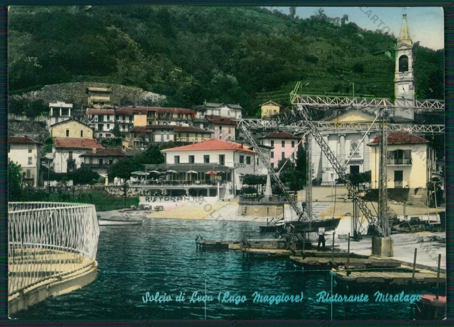 Novara Lesa Lago Maggiore PIEGA Foto FG cartolina KV8207 – fronte