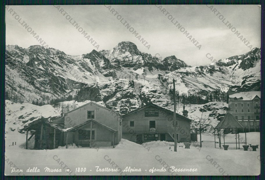 Torino Balme Pian della Mussa Bessanese Nevicata Foto FG cartolina KV8216 – fronte