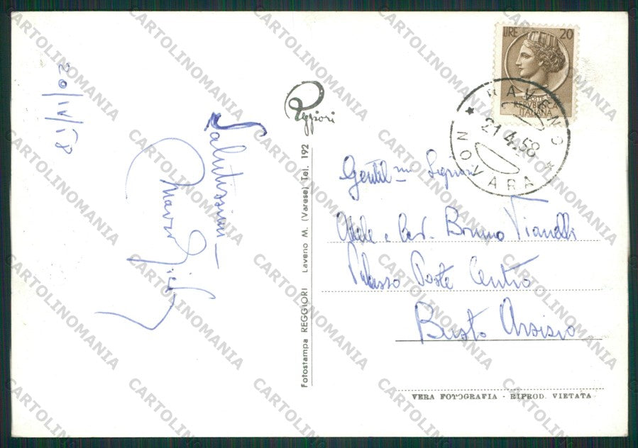 Verbania Baveno Feriolo Lago Maggiore Campeggio Foto FG cartolina KV8227 – retro