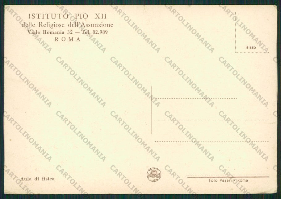Roma Città Istituto Pio XII FG cartolina KV8240 – retro