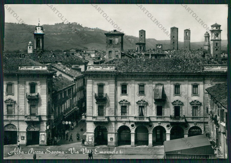 Cuneo Alba Foto FG cartolina KV8249 – fronte