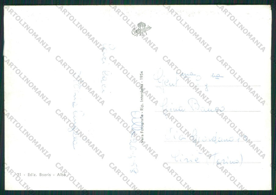 Cuneo Alba Foto FG cartolina KV8249 – retro