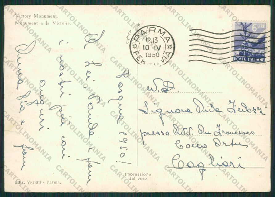 Parma Città PIEGHINE STRAPPINO Foto FG cartolina KV8254 – retro