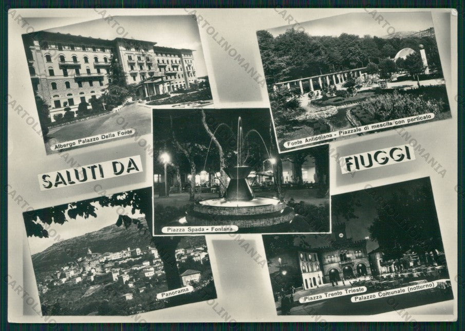 Frosinone Fiuggi Saluti da Foto FG cartolina KV8265 – fronte