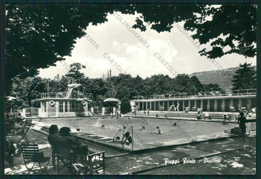 Frosinone Fiuggi Piscina Foto FG cartolina KV8266 – fronte
