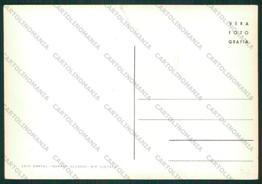 Bergamo Clusone Alta Valseriana STRAPPO Foto FG cartolina KV8272 – retro