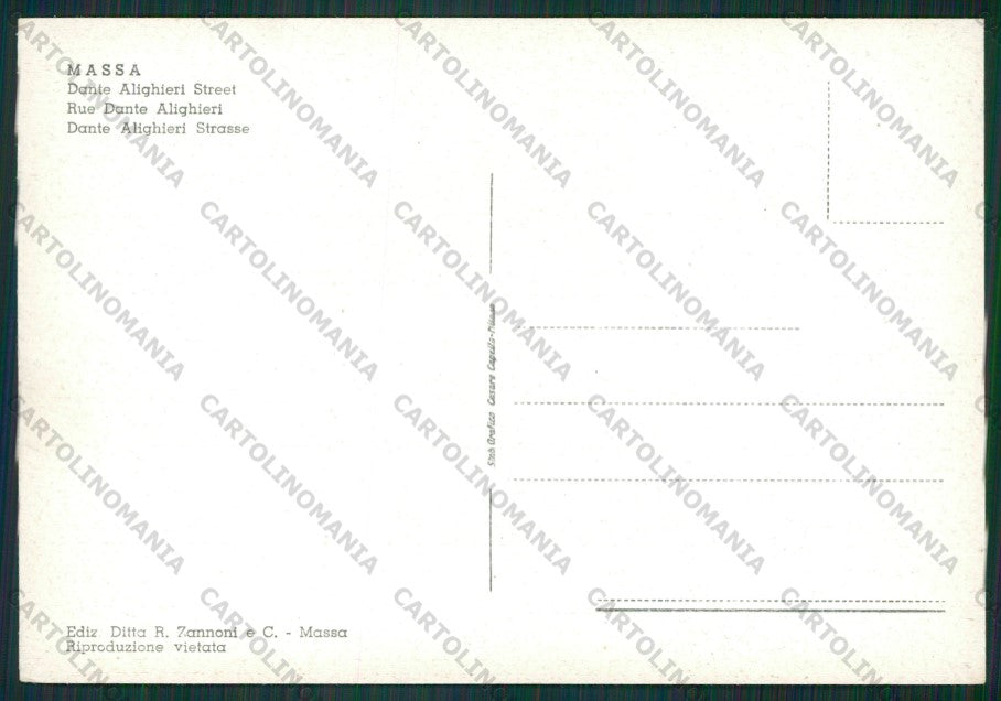 Massa Città Auto FG cartolina KV8274 – retro