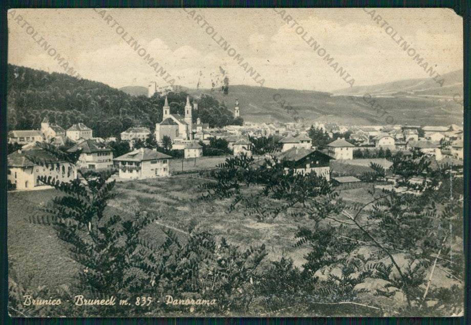 Bolzano Brunico ANGOLINO STRAPPATO PIEGHINE FG cartolina KV8282 – fronte