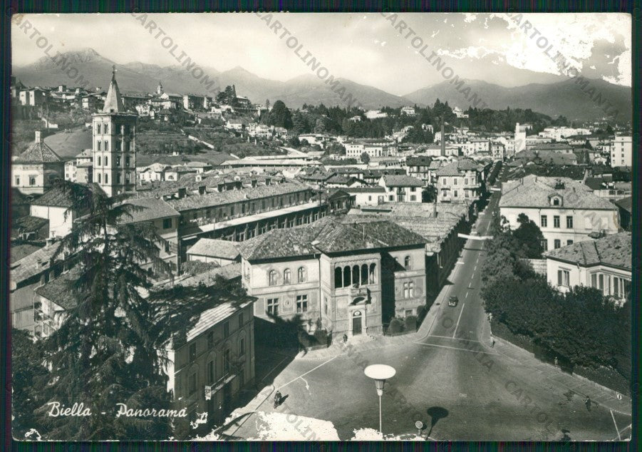 Biella Città PIEGHINE ABRASA Foto FG cartolina KV8301 – fronte