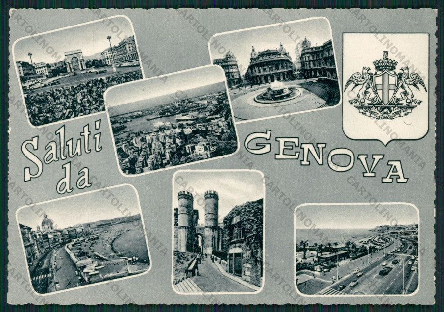 Genova Città Saluti da Foto FG cartolina KV8303 – fronte