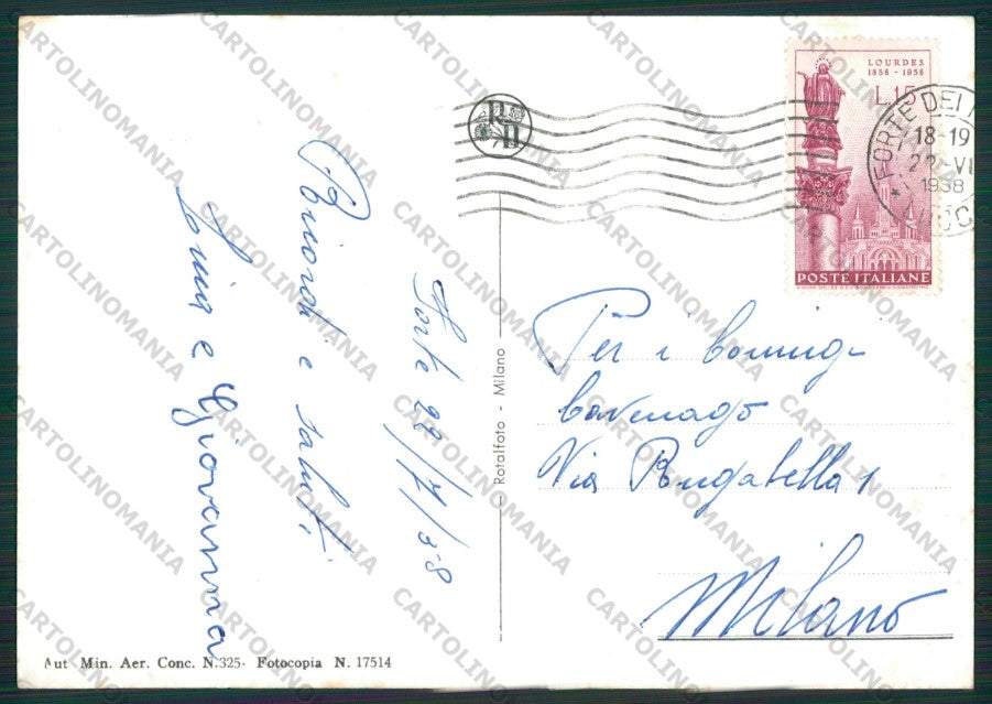 Lucca Forte dei Marmi PIEGHINA Foto FG cartolina KV8306 – retro