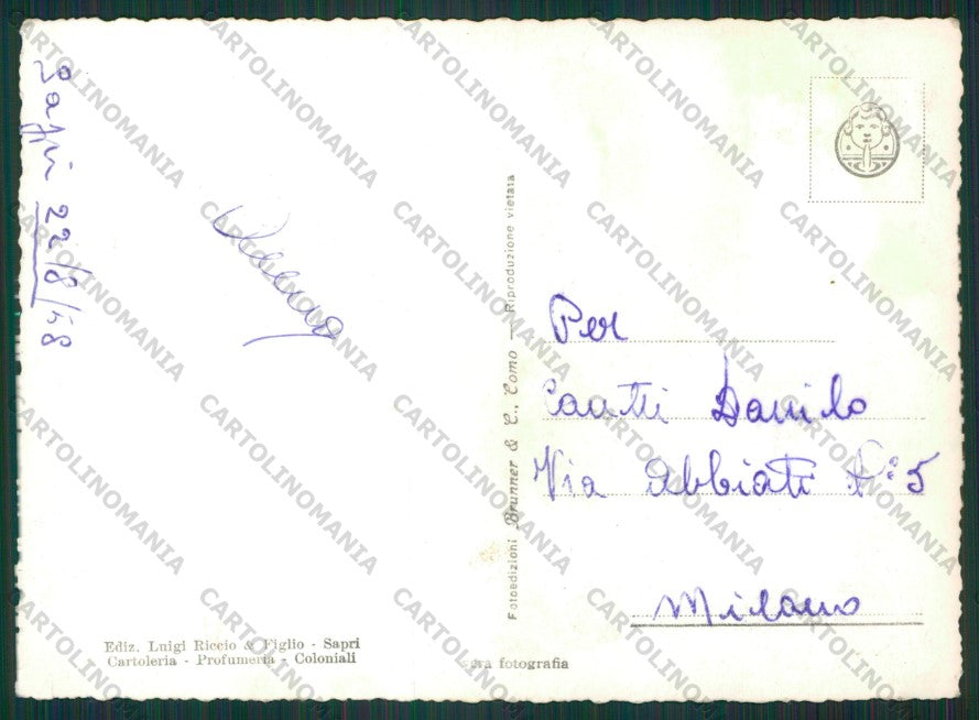 Salerno Sapri Pisacane Foto FG cartolina KV8307 – retro