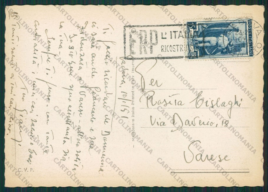 Padova Città FG cartolina KV8312 – retro