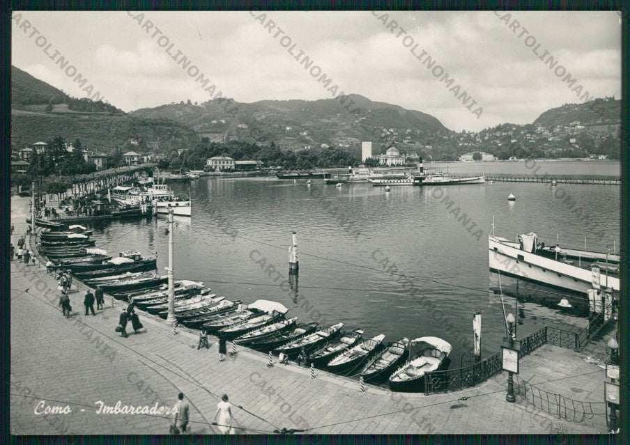 Como Città Lago di Barche Foto FG cartolina KV8315 – fronte