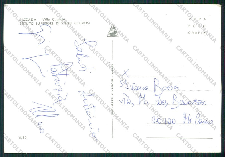 Varese Gazzada Villa Cagnola Foto FG cartolina KV8331 – retro