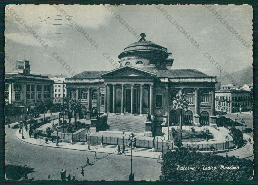 Palermo Città Teatro FG cartolina KV8350 – fronte