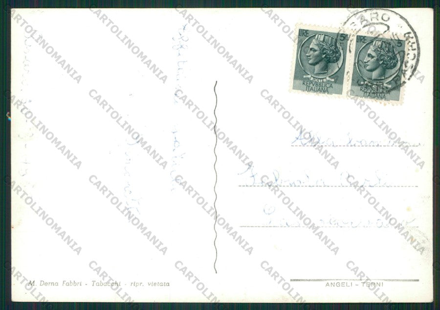 Pesaro Città Auto Foto FG cartolina KV8367 – retro