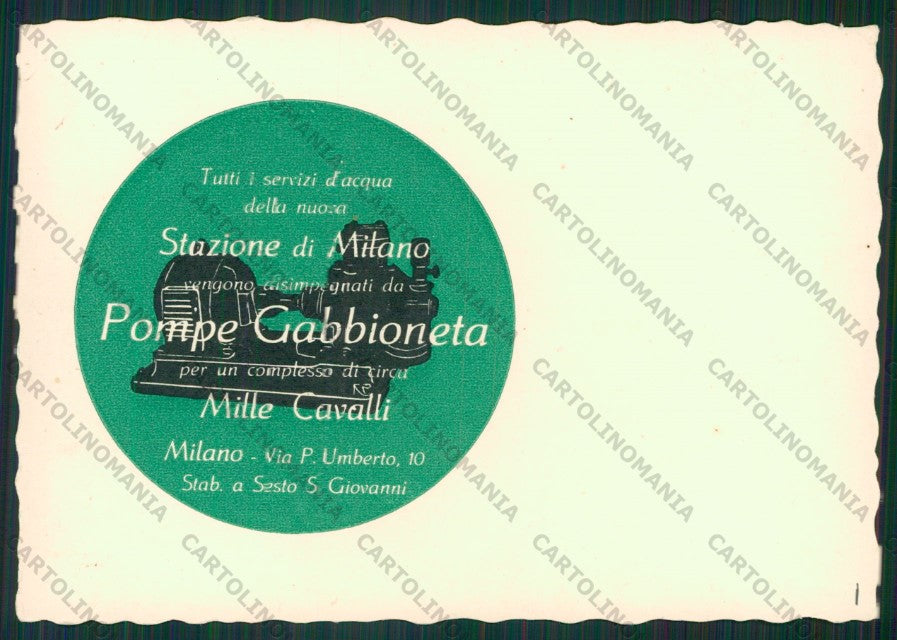 Milano Città Stazione Foto FG cartolina KV8384 – retro