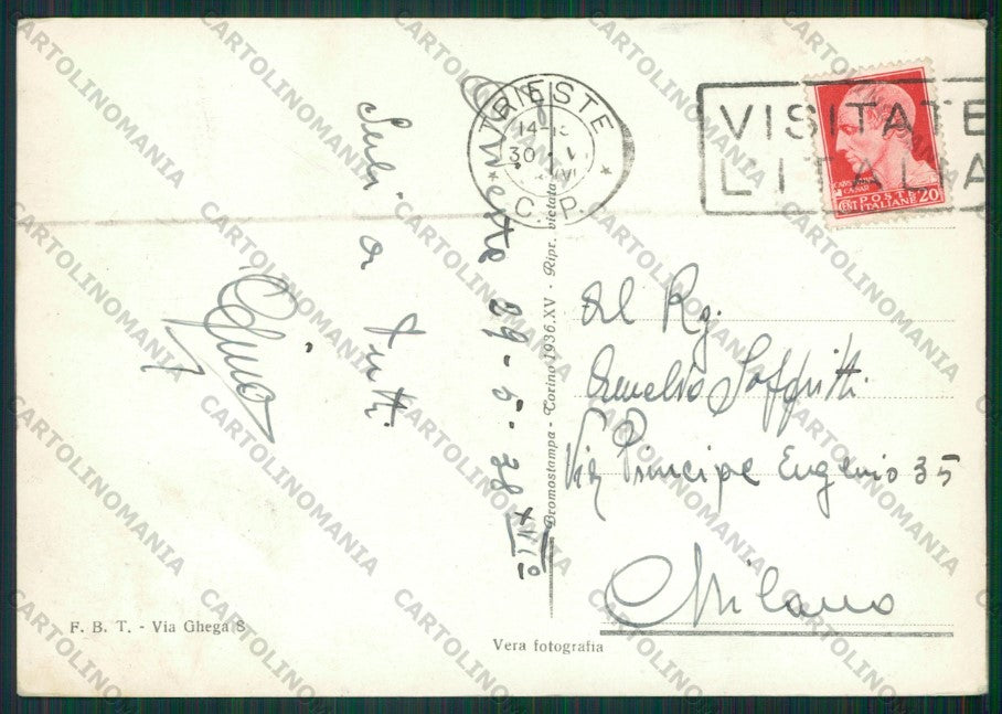 Trieste Città Poste Foto FG cartolina KV8392 – retro