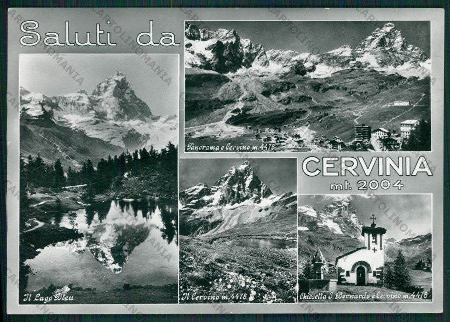 Aosta Valtournenche Cervinia Saluti da Foto FG cartolina KV8396 – fronte