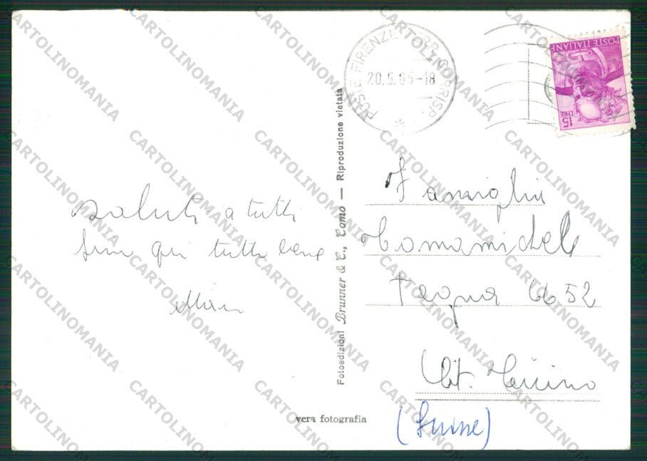 Firenze Città Foto FG cartolina KV8408 – retro