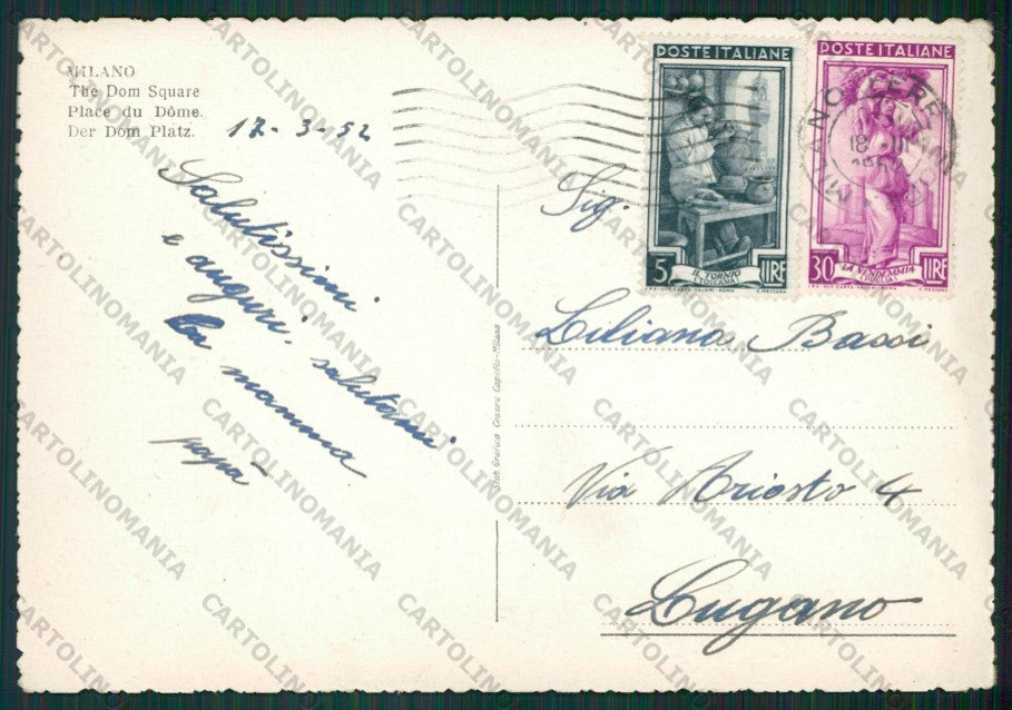 Milano Città FG cartolina KV8416 – retro