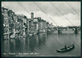 Firenze Città Arno Barca Foto FG cartolina KV8446 – fronte