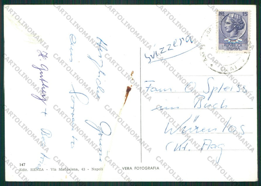 Napoli Sorrento Foto FG cartolina KV8454 – retro