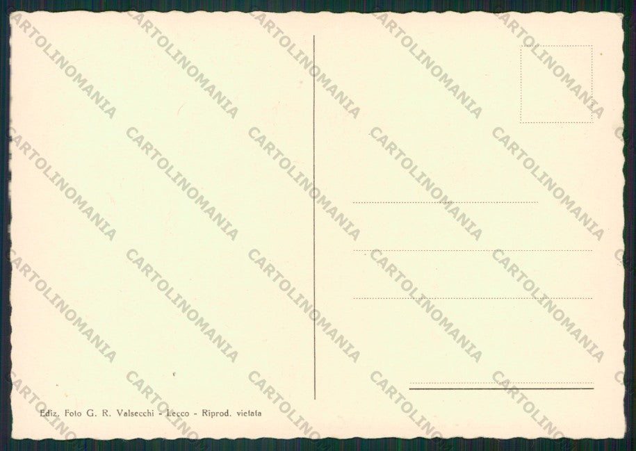 Lecco Acquate Grotta di Lourdes PIEGHINA FG cartolina KV8459 – retro