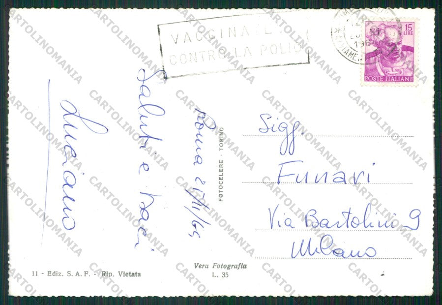 Roma Città Castel Sant'Angelo Foto FG cartolina KV8474 – retro