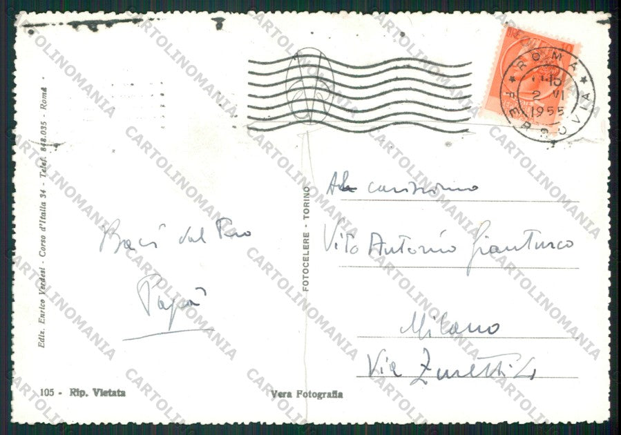 Roma Città Foro Italico Foto FG cartolina KV8475 – retro