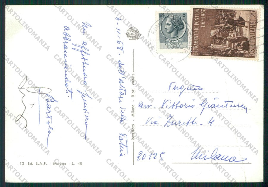 Roma Città PIEGA Foto FG cartolina KV8476 – retro
