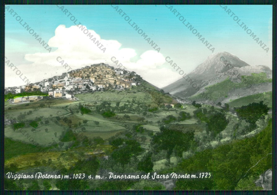Potenza Viggiano Sacro Monte PIEGA Foto FG cartolina KV8479 – fronte