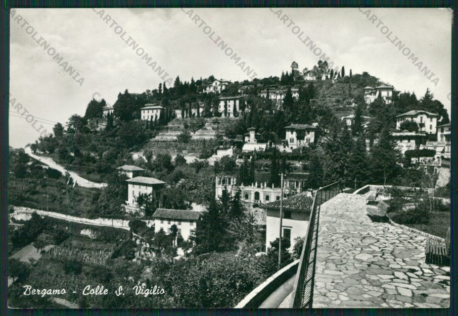 Bergamo Colle San Vigilio PIEGHINA Foto FG cartolina KV8483 – fronte