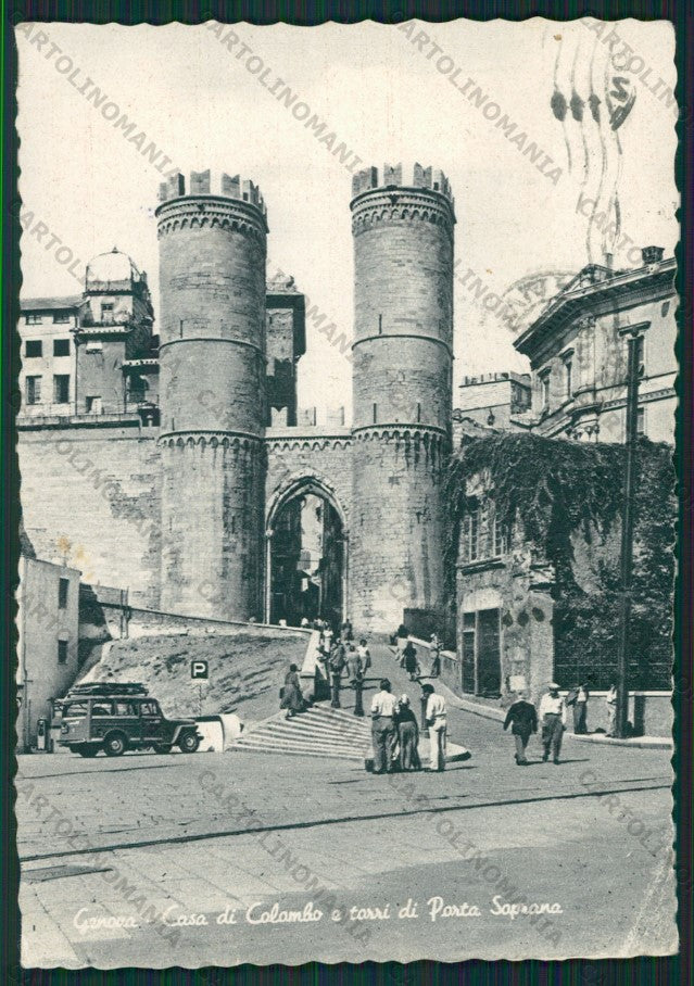 Genova Città Colombo PIEGHE FG cartolina KV8484 – fronte