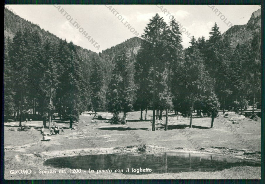 Bergamo Gromo Foto FG cartolina KV8489 – fronte