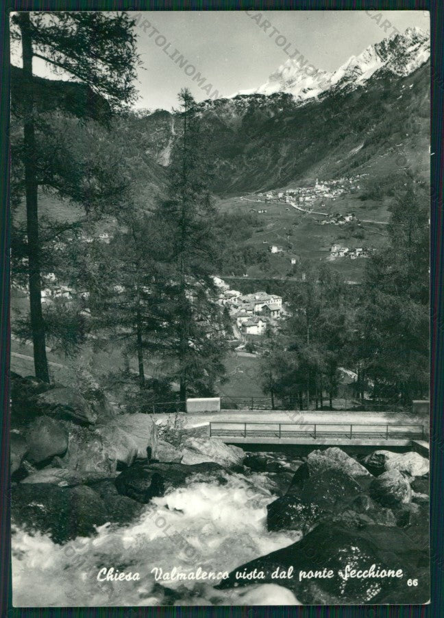 Sondrio Chiesa Valmalenco Foto FG cartolina KV8491 – fronte